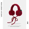 Japanese Cute Plush Apple Earmuffs for Women - Cozy Winter Warmth for Riding and Students