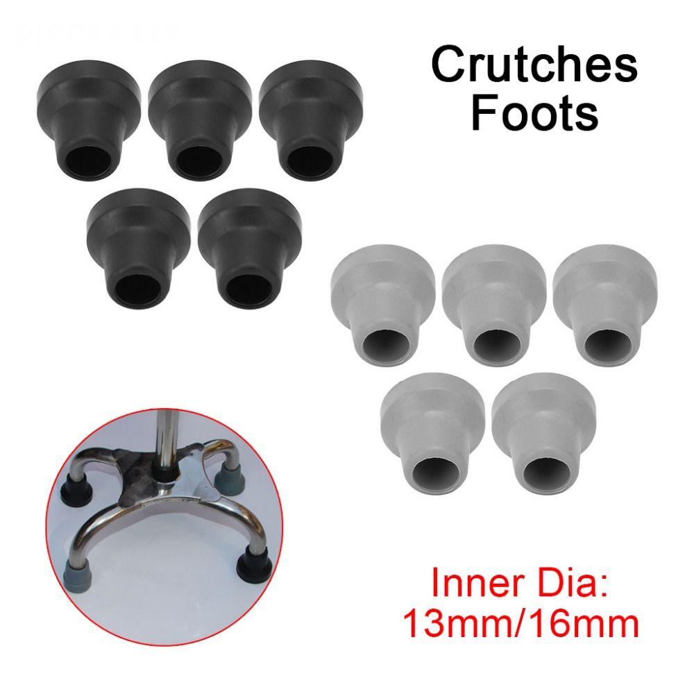 2Pcs Elder Crutch Pads Cane Tips Covers Replacement Trekking Pole Durable Crutches Foots Crutches