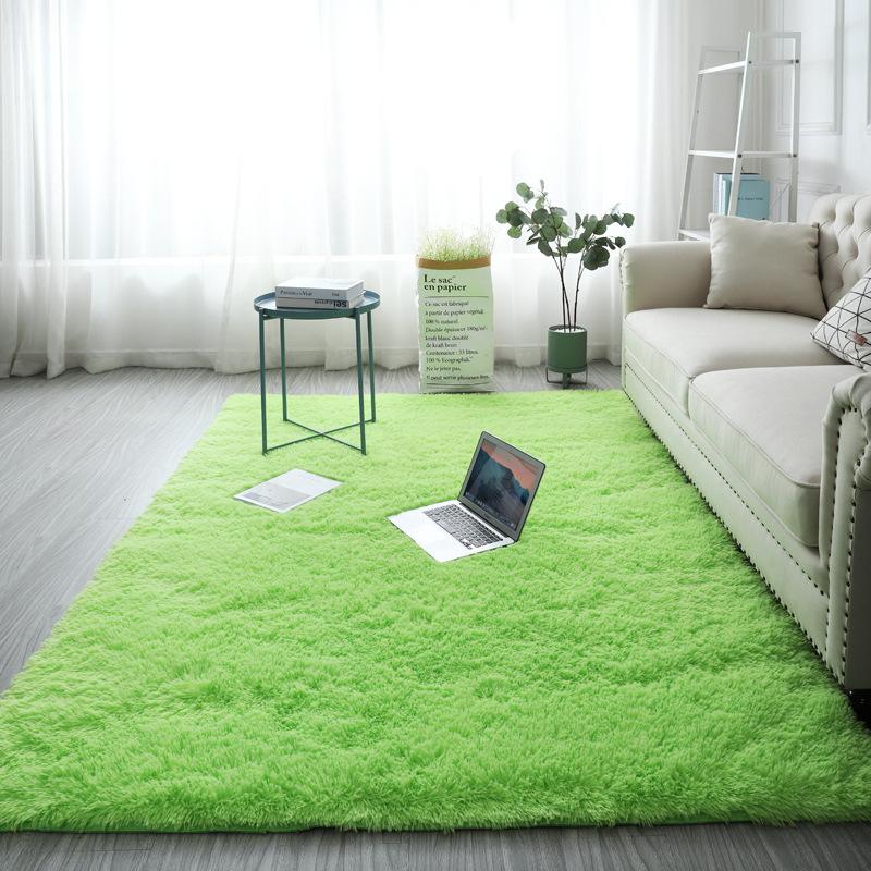 Плюшевый ковер в скандинавском стиле для гостиной, многоцветный, розовый, белый, пушистый коврик для спальни, мягкий ковер с длинным ворсом для детей