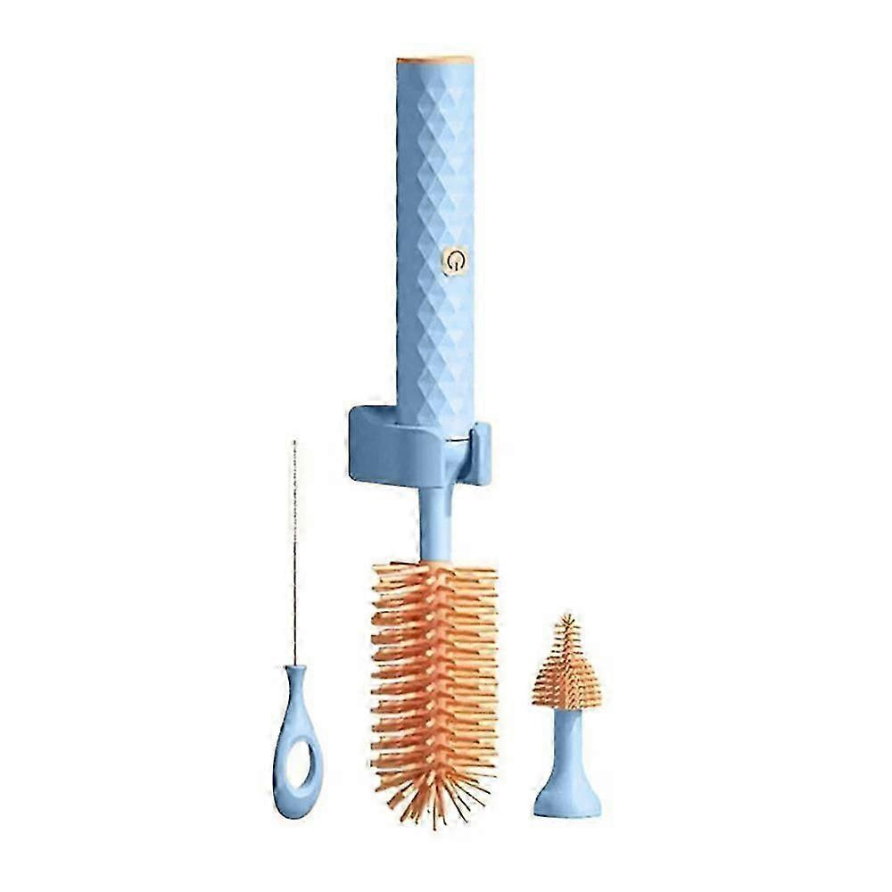 3PCS/4PCS Electric Bottle Cleaning Brush Reusable Water Bottle Cleaning Brush for Baby Bottle Pacifier