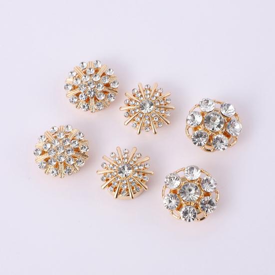 5 шт. Стразы накладки на пуговицы съемные зажимы для пуговиц рубашки модные пуговицы запонки для платья ювелирные изделия декоративные пуговицы