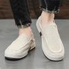 Fashion Canvas Men's Shoes Breathable Summer Casual Loafers Slip On Soft Bottom Board Shoes Solid Flat Sneakers Male Light Flats Shoes