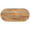 VidaXL Table Top, Replacement Table Top, Replacement Dining Room Table Top, 110x50x2.5 Cm Oval Solid Wood 370127