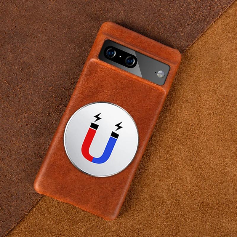 ZWW Crazy House Натуральная Кожа Чехол Для Google Pixel 7 Pro Чехол Серия 6A 6Pro Эстетичный Винтажный Ретро Capa Задняя Крышка Carcasa