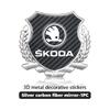3D Metal Badge Car Side Body Window Trunk Sticker Decal For Skoda Kamiq MK3 Roomster Rapid Kodiaq Karoq Fabia Enyaq  EK6
