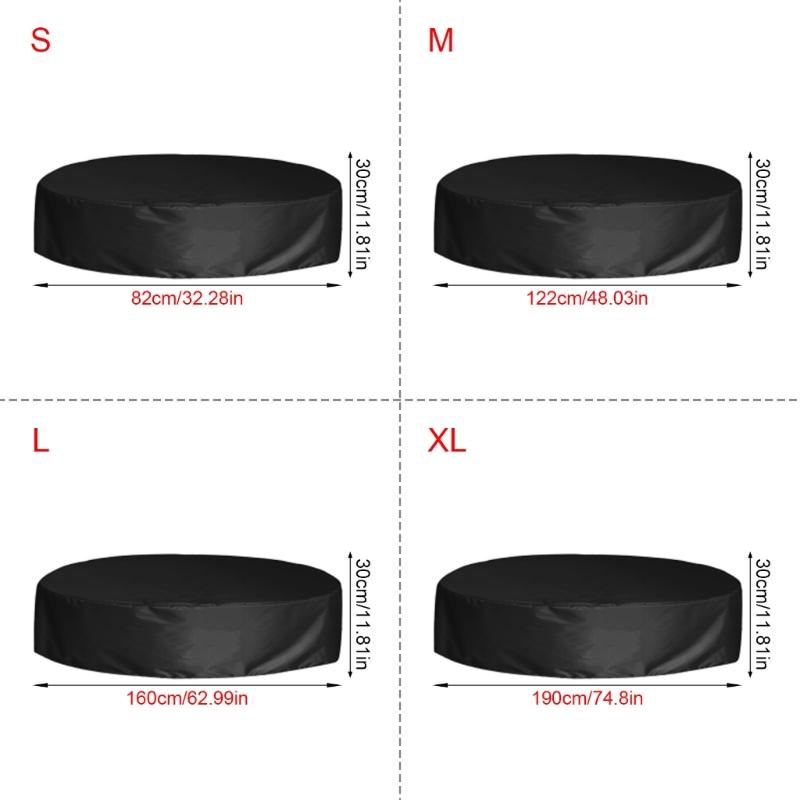 Portable Dog Pool Cover Round Shape Easy to Use Kids Swimming Pool Cover Foldable Tub Pool Protector Sleeve Case