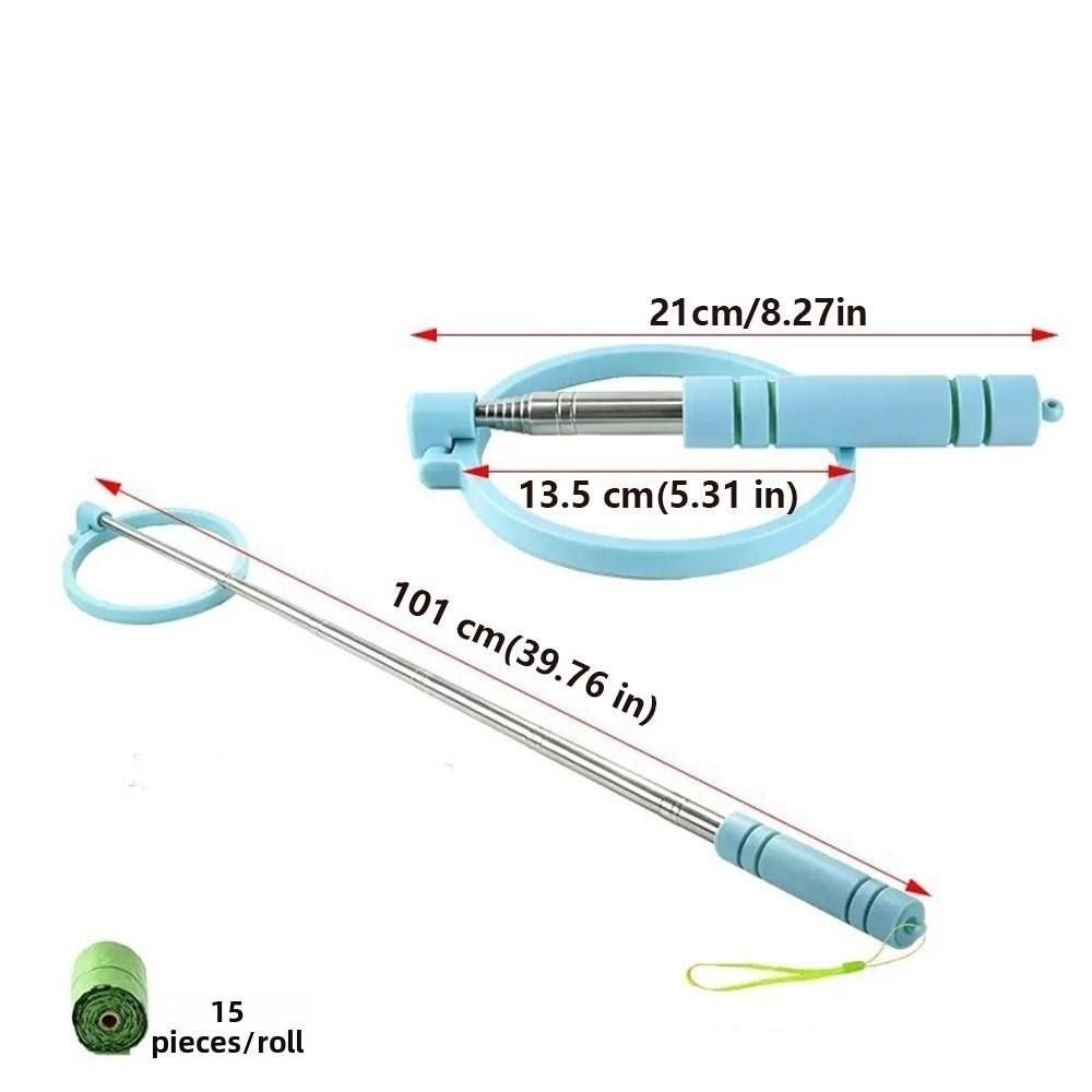 Non-Contact Dog Poop Scooper Retractable Dog Waste Picker Pet Waste Cleaner Friendly Grabber