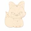 Hand-painted Wooden Graffiti Animal & Vegetable Pendant DIY Kit for Kids – Creative Coloring Gift