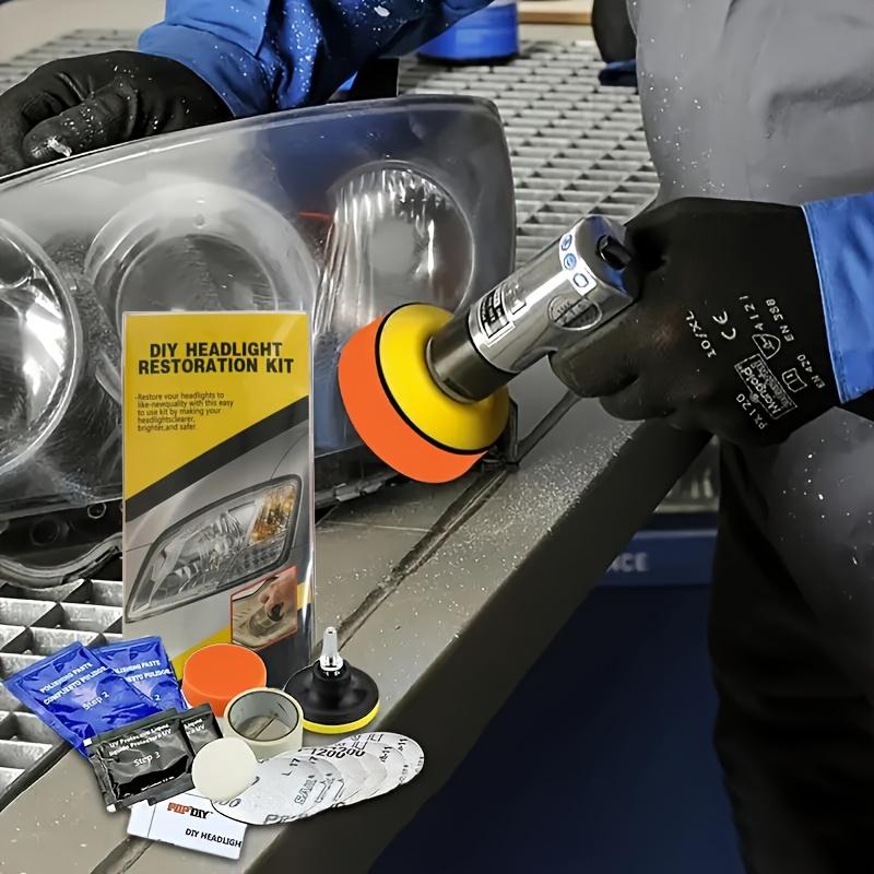 Полировальные наборы для восстановления фар автомобиля, наборы для ремонта фар, полировщик автомобильных фар, чистящая паста, средство для ухода за краской автомобиля, средство для восстановления