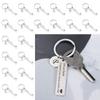 Stainless Steel Drive Safe Keychain Lover Gifts Fashion Jewelry A-Z 26 Initials Lettering Key Ring