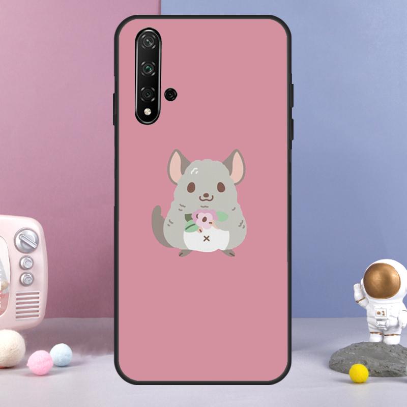 Мультяшная шиншилла для Huawei Nova 12i 12s 11i 8i 7i 9 10 SE Y60 Y61 Y70 Y72 Y73 Y90 Y91 P20 P30 P40 Lite Чехол
