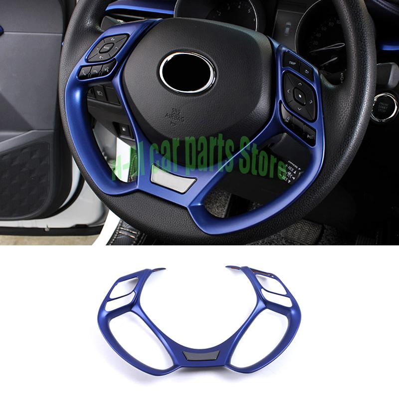 For Auto Styling 2 Stuks Abs Plastic Interieur Stuurwiel Decoratie Cover Trim Voor Toyota C-HR Chr 2016 2017