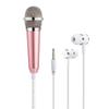 Microphone 3.5Mm Stereo Studio Mic Ktv Karaoke Mini Microphone With Earphone For Smart Phone Laptop Pc Desktop Handheld Audio