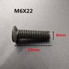 10Pcs Fixing Screw M5/M6 22Mm/25Mm Left Hand Thread For Unf Drill Chuck Shank Adapter Power Tool Replacement Accessories