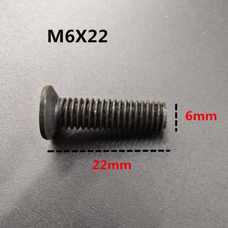 10Pcs Fixing Screw M5/M6 22Mm/25Mm Left Hand Thread For Unf Drill Chuck Shank Adapter Power Tool Replacement Accessories