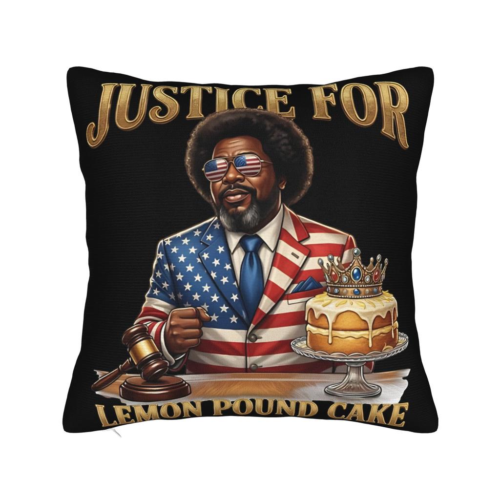 Afroman Justice For Lemon Pound Cake Pillow Cover Printing Cushion Cover Decoration Throw Pillow Case Cover Home Multiple Sizes