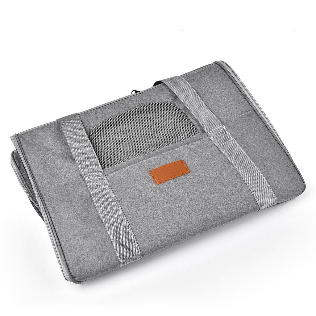 Портативный складной рюкзак для кошек: Дышащий, Ручной и Наплечный Дизайн с Большой Вместимостью