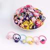 20Pcs/ Box Cartoon Bow Flower Star Elastic Hair Bands Girls Hair Scrunchies Ties Rabbit Rubber Band