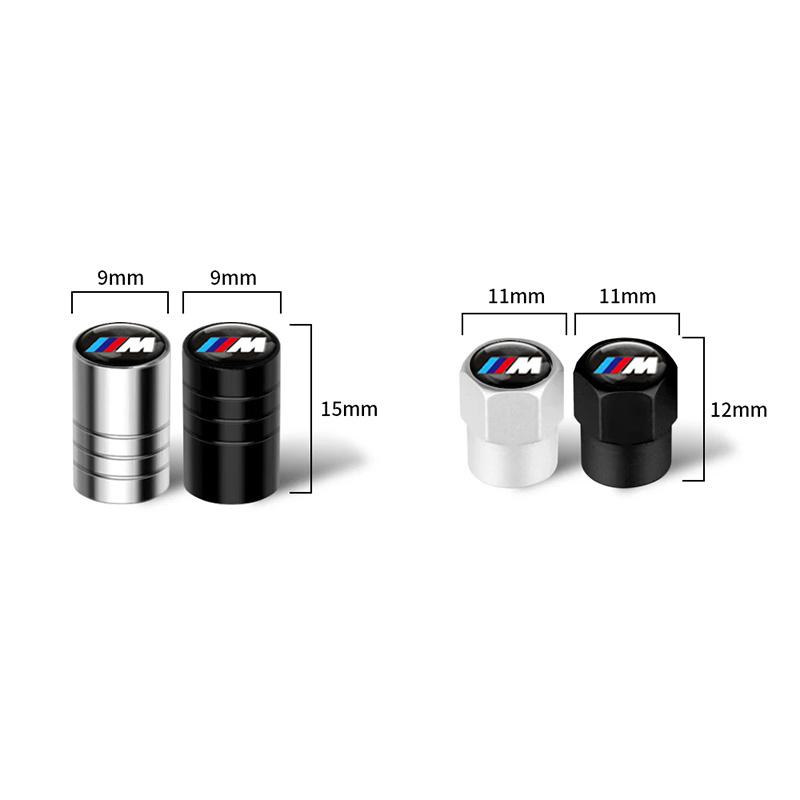 xmrzc8 4Pcs 3D Metal Wheel Tire Valve Caps dust-proof Cover For BMW M X1 X2 X3 X4 X5 X6 X7 G20 G30 6GT E46 E39 E90 E60 F10 Accessories