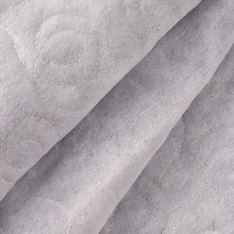 1 м Полиэстер Стеганая Вышитая Блестками Вышитая Ткань Стеганая Ткань на Хлопковом Наполнителе для Пуховиков Сумок Рождественского Декора