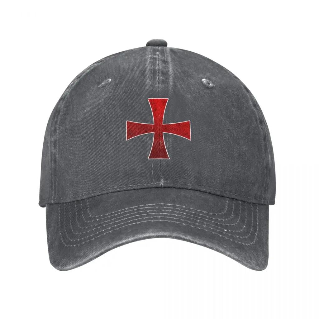 Knights Templar Crusader Knights Templar Order Baseball Cap GentleUnisex Hat Snap Back Hat Big Size Hat Bobble Girl Unisexs