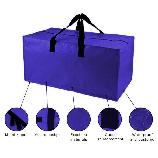 Storage Bag Extra Large Moving Bag with Strong Handles Versatile Quilt Clothes Storage Organizer for Home