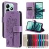 Магнитный флип-кошелек из кожи с рисунком дерева Чехол для телефона для Xiaomi Poco M7 Pro 5G M7 4G M6 M4 M3 Pro 5G Слот для карт Подставка Книжная обложка Funda