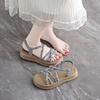 Женские сандалии на платформе 2025 года, новая летняя модель этого года, фея, мягкая подошва, увеличивающие рост, на танкетке, для повседневной носки, римские сандалии