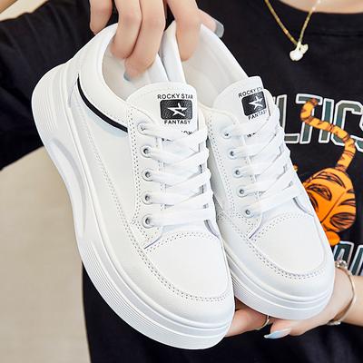 Маленькие белые туфли 2025 Женские весенние новые дышащие студенческие кеды Корейская версия Туфли на платформе Повседневные кеды Производитель