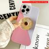 2DFlat Colorful Sprinkles Donut on Pastel Background All inclusive film hard iPhone case, compatible with iPhone 18 Pro Max 17 16 15 14 13 12 11
