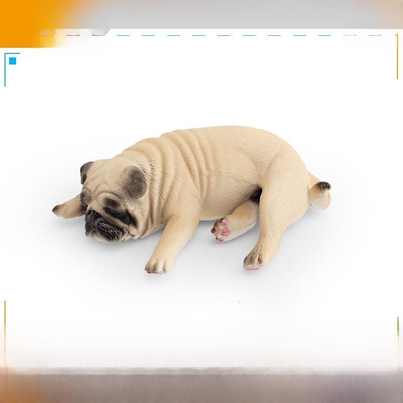 Модель животного из ПВХ статического типа «Собака мопс» для детской образовательной игрушки