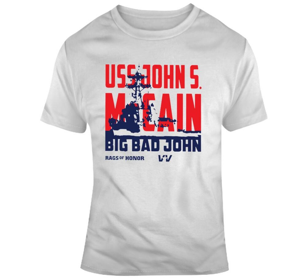 Uss John Mccain Veterans July 4 T Shirt