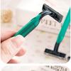 Men's Disposable Stainless Steel Razor, Double-Layer Shaver for Hotels and Guesthouses
