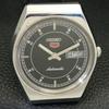 ЯПОНИЯ 6309A ВИНТАЖНЫЕ МУЖСКИЕ АВТОМАТИЧЕСКИЕ ЧАСЫ SEIKO 5 С ЧЕРНЫМ ЦИФЕРБЛАТОМ a701289-5 R206a-a701289