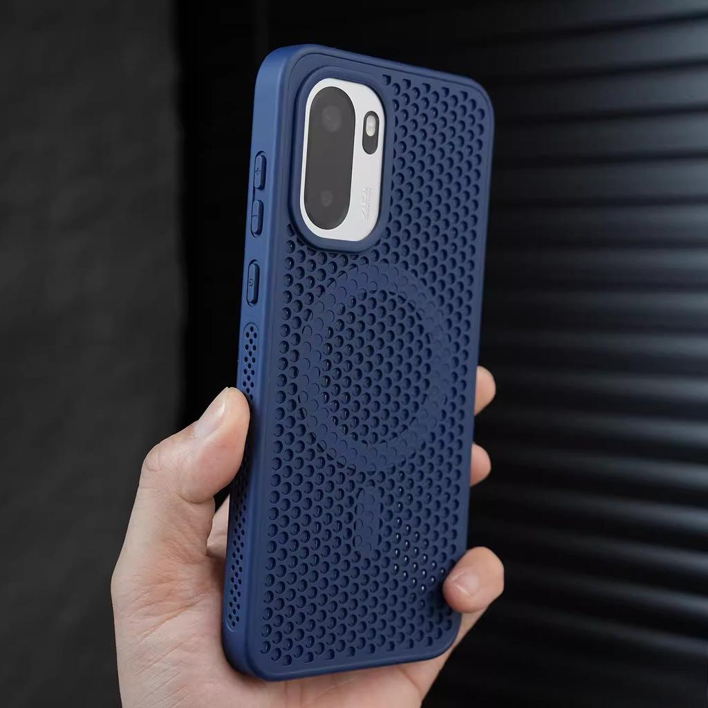 Для OnePlus Ace 6T 15R Чехол Новый Жесткий PC+TPU Охлаждающий Сетчатый Медовый Сот Магнитный Ударопрочный Защитный Чехол Для OnePlus Ace 6 Оболочка