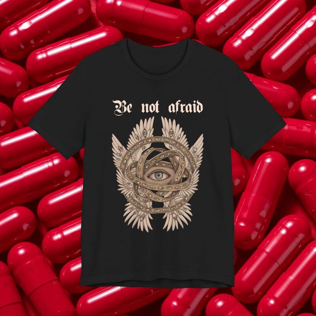 Biblically Accurate Angel Do Not Fear text Tee | Jesus Bible Icon T-shirt