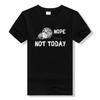 Nope Not Today Cute Letter Print T-Shirt summer Short Sleeve Crew Neck Shirt outdoor Casual sports tops t shirt