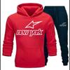 Children's Jogging Suit - New York - Red Star - Long Sleeves - Size 3 To 14 Years - Multisport