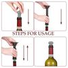 Wine Saver Vacuum Pump with 6 Stoppers Easy Manual Operation Leak-Proof Silicone Seal Preserve Flavor Red Wine Preservation Kit for Most Bottles