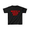 Whos A Good Boy Y2k Cropped Tee Unisex Trendy Cute Short Sleeve Aesthetic Preppy Cotton Tshirt
