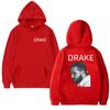 Горячий рэпер DRAKE винтажные Графика напечатанная уличная одежда Осень Зима Мужчины женщины хип-хоп панк Толстовка Унисекс Флис Повседневная Худи