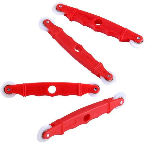 Screen Rolling Tool with Nylon Wheels Screen Spline, Roller Tool with Plastic Handle, Sliding Screen Door Roller, Screen Door Roller, Nylon Double