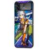 Чехол Genshin Impact Game для Samsung Galaxy Z Flip 4 Z Flip 3 5G ZFlip3 ZFlip Flip3 ZFlip4 zflip Защитная сумка Черный чехол