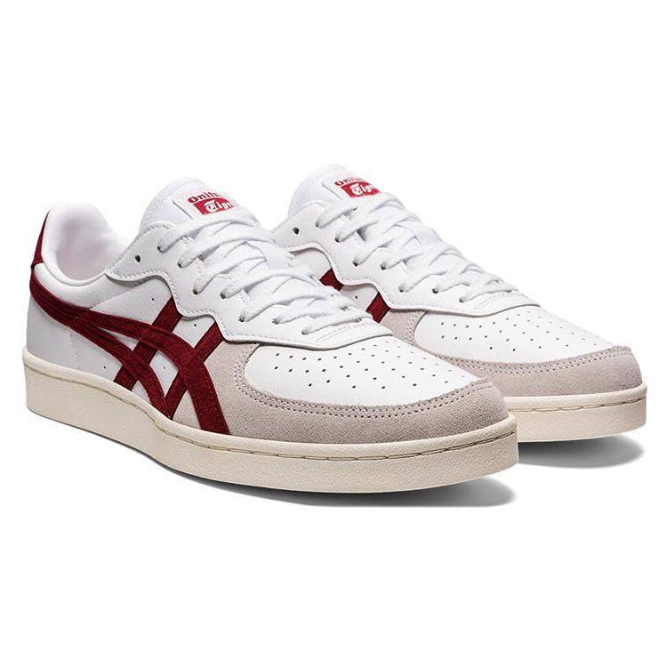 ONITSUKA TIGER Gsm Breathable Lightweight Non-Slip Low-Top Casual Sneakers Men Sneakers White Gray Red 1183A353-114