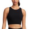CRZ YOGA High Neck Racerback Sports Bra with Asian Butterluxe XS Women's Cups, Fit, Sport, Black,