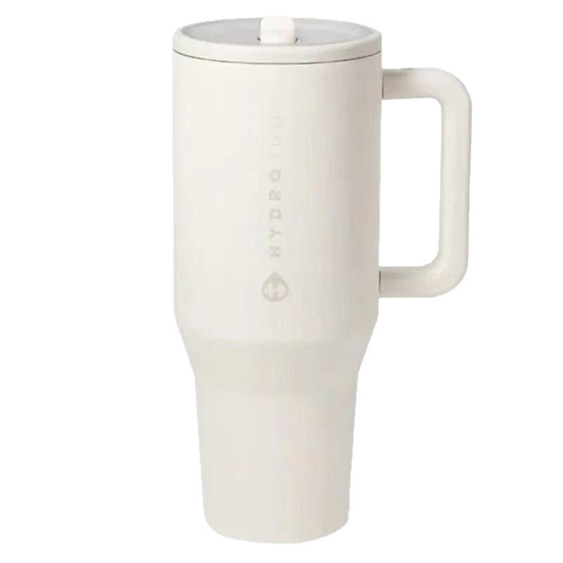 Handle Stainless Steel Insulated Tumbler, Leak Proof Screw Lid Large Capacity Travel Thermal Water Cup