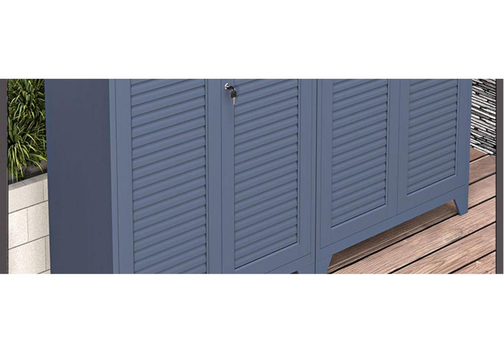 Outdoor Waterproof Storage Cabinet for Garden, Balcony, and Courtyard Tools and Sundries