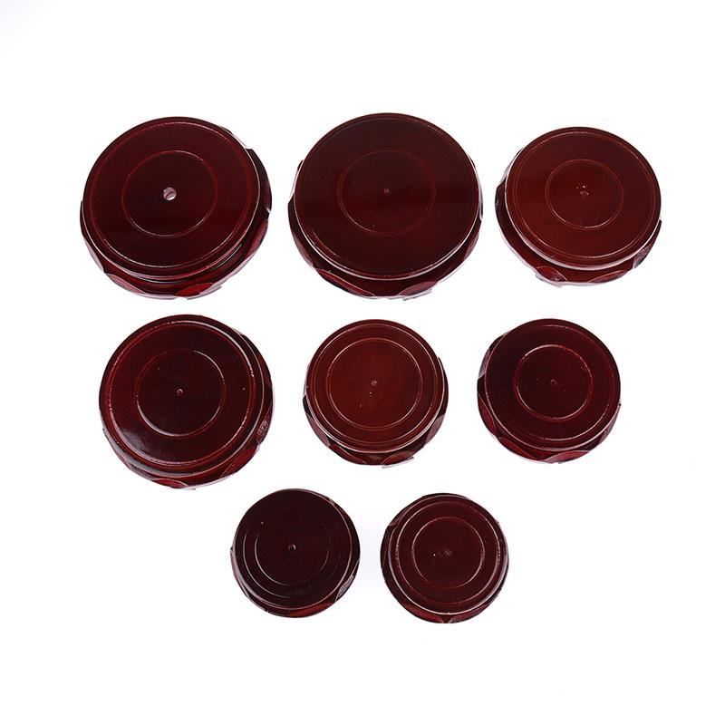 Настоящая твердая деревянная ваза с резьбой, основание для каменного Будды, цветочный горшок, деревянная ваза с резьбой