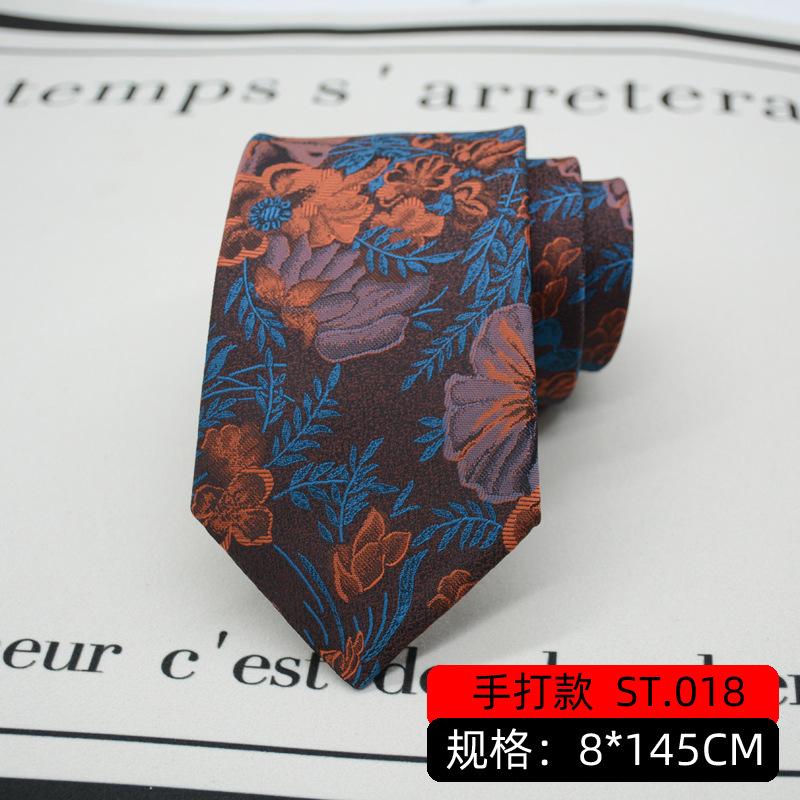 Галстук мужской деловой джентльменский ретро-узор британский стиль 8 см ручная работа профессиональная одежда