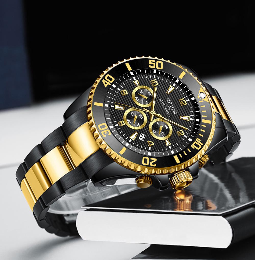 Fashion Business Men's Watch Multi-dial Men's Watch Sports Watch Classic Quartz Watch Stainless Steel Watch Calendar Watch